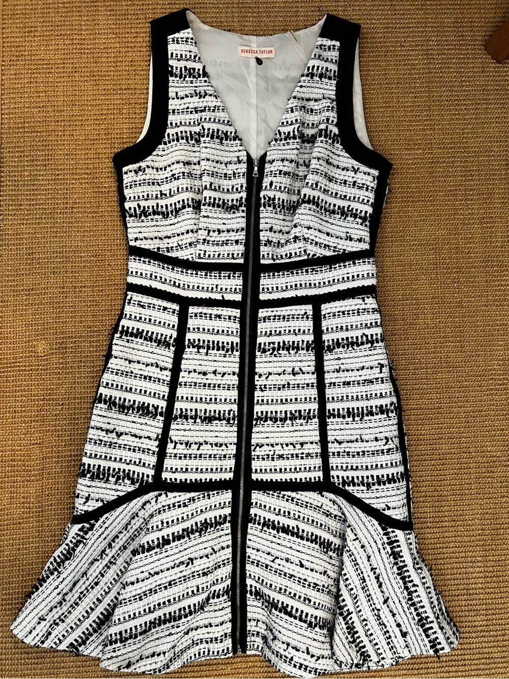 Rebecca Taylor Sleeveless Raffia Dress